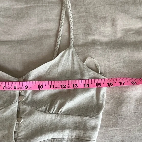 Monteau of Los Angeles• Linen Maxi Dress•Sz S - Picture 7 of 11